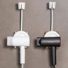 조엘리 드라이기 거치대 JSN006, 1개, 화이트+골드