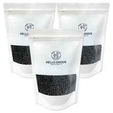 헬로우그린 볶은 쥐눈이콩 350g(팩) 저온로스팅 서목태 약콩, 3개