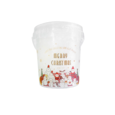 MIANGUOZI 綿菓子工坊 桶裝棉花糖-法式焦糖海鹽 聖誕節限定版 (聖誕禮物 派對分享 焦糖海鹽), 34.5g, 1個