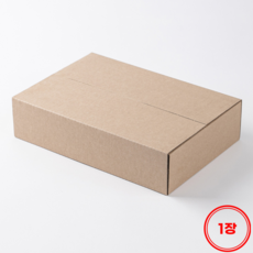 A4 조립식 D형 택배박스 크라프트 납작상자 도마 액자 토퍼 포장상자 낱장, 1개, 베이지