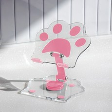 캣포 핸드폰 태블릿 거치대 360도 회전 각도조절, 1개, 핑크, L-366