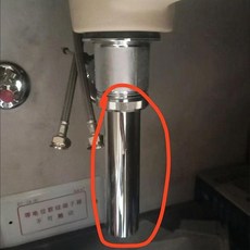 不鏽鋼防臭面盆洗臉盆下水器轉接頭 歐標下水管配件, 1個, 轉換管 適合絲口40