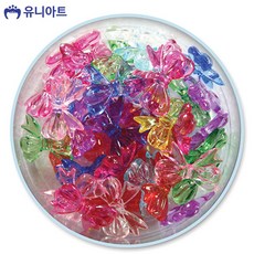 유니아트 5000통 모양비즈 30번 크리스탈비즈 2.8cmx2