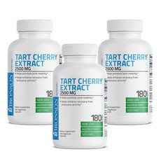 브론슨 타르트 체리 추출물 2500mg 캡슐 180정, 3개