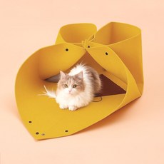 고양이섬 고양이 치즈만두 놀이터널, 노란색, 1개