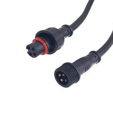 SB0008 4핀 x 0.3sq 서큘라 몰딩 방수 케이블 전기 전원 배선 연결 통신접속용 커넥터, 1개