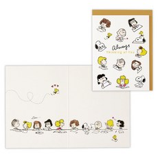 hallmark 史努比 Snoopy 燙金 多用途生日卡, 1個
