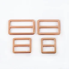 5/10Pcs 가방 스트랩에 대 한 20-50mm 금속 반지 버클 트라이 글라이드 슬라이더 걸쇠 웨 빙 개 벨트 조절, 02 38mm 10Pcs, 13 F4-4-RoseGold