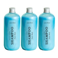 아드시온 내츄럴 오일 퍼퓸드 샴푸 퓨어블루, 500ml, 3개