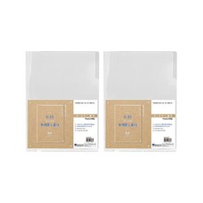 희망사무포인트 두꺼운 L 홀더, 투명, 10개