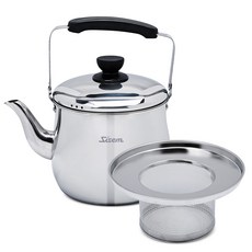 시샘 프리미엄 스텐 차망 주전자, 3L, 실버, 1개