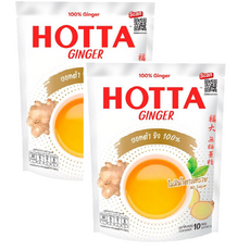 HOTTA 100% 생강차 무설탕 특가딜 태국 핫타 호타 홋타 분말형, 2개, 10개입, 7g