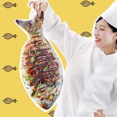 조기 생선 쿠션 60cm 대형 음식 베개, 단품