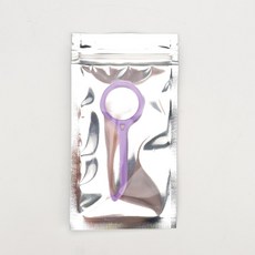 실타래 정리기 공예 필수품 소형 도구 바늘 리무버, 퍼플 알루미늄 호일 가방 포함, 1개, 1L