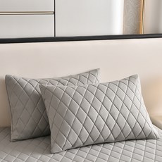 고밀도 항균 누빔 베개커버 2P