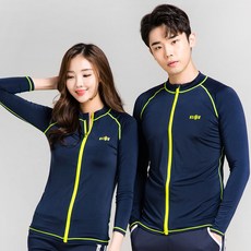 ELINE Zip-up Navy Unisex Rash Guard 泳裝上衣