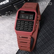 [CASIO] 카시오 CA-53WF-4B 공용 우레탄 데이터뱅크 계산기 시계