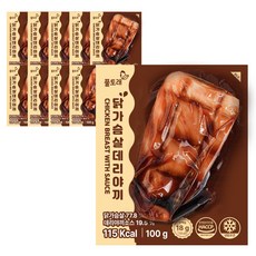 풀토래 소스 닭가슴살 데리야끼맛 10팩 세트 100%국내산 식사대용, 10개, 100g