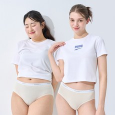 (매장정품) 푸마 PUMA 언더웨어 BODYWEAR 여성 데일리 뉴트럴 톤 삼각팬티 크림 PMFPPAP0341 294567
