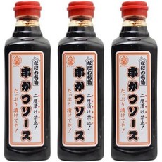 다이코쿠 오사카 명물 쿠시카츠 소스 180ml, 3개, 500ml