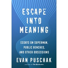(영문도서) Escape Into Meaning: Essays on Superman Public Benches and Other Obsessions Hardcover, Atria Books, English, 9781982163952