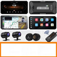 오토바이 블랙박스 스마트폰연동 블랙앤 스쿠터 지에프아이 녹화 액션캠 헬멧캠, 글로벌 내비 BSD 경고 전후 64G A, 1GB