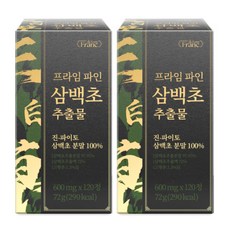 프라임 파인 삼백초 추출물 진 파이토 삼백초 분말 100%, 2개, 120정