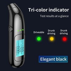 음주 측정기 테스터 디지털 LCD 화면 3 색 표시기 휴대용 분석기 감지기, 1개