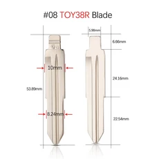 현대 호환 Verna I30 IX35 KD 원격 자동차 키 블레이드 기아 호환 리오 Spotage K2 K3 K5에 10Pcs HY20 TOY