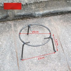 삼발이 화덕 바베큐 그릴 화로대 받침대 원형 거치대 낮은 싱글 링 삼각형 냄비 받침대 타입 20, 1개