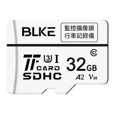 BLKE TF記憶卡 監控攝像頭 行車記錄儀專用 A2 V30 高速傳輸, 1個, 32GB
