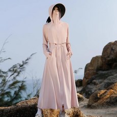 長款防曬衣女2026夏季新款防紫外線冰絲薄款透氣收腰防曬服外套, L131-150斤