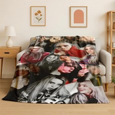 빌리 아일리쉬 스타 플란넬 담요 부드럽고 침실 거실 침대 여행 캠핑 선물, 1. 1