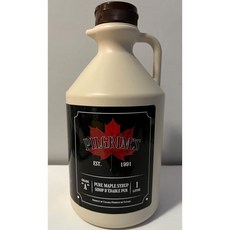 필그림스 캐나디안 메이플 시럽 퓨어 온타리오 등급 진한 맛의 앰버 시럽. 1L 병, 33.8 Fl Oz (Pack of 1), 1
