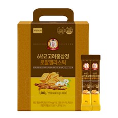 정원삼 6년근 고려홍삼정 로얄젤리스틱 1박스 100포, 1kg