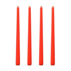 원뿔형 컬러 25cm 인테리어 캔들 결혼식 연회 로맨틱 분위기 조명 파티, 1개, 1000ml, 31_오렌지 레드