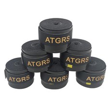 ATGRS 테니스 라켓 그립 점착성 테니스 오버그립 테이프 수분 흡수 배드민턴 핸들 테이프 반투명 미끄럼 방지 오버그립 테니스 라켓 배드민턴 라켓 피클볼 오버그립 6팩 (