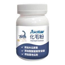 3貓2館 A star 貓用營養品60g，含化毛粉、泌尿保健粉、高濃度離胺酸，呵護愛貓健康, 貓專用化毛粉, 1個