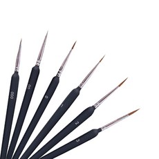 선묘필 도장필 페인트붓 면상필 극세 일본화 디자인화 수채화 프라모델 피규어 코믹 보태니컬아트 면소부로 에테편지 프라모델 도장 일러스트 제작 쉽게 피곤해지지 않는다 잡기 잡기, 1개, 상세페이지 참조