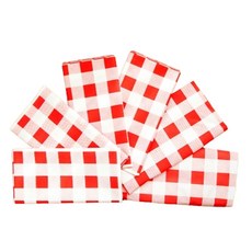 캐프마켓 일회용 방수 테이블보 식탁보, 6개, 6인(180 x 137 cm), 레드