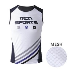 MCN 쾌적한 착용감 인버트 K 매쉬 민소매 이너웨어 자전거의류 라이딩반팔 스포츠반팔 스포츠상의 자전거