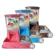 ARMONTO 阿曼特 寵物專用自動餵食飲水器 AM-252-350J (粉色/藍色/茶色) 自動餵食器 飲水機, 咖, 1個