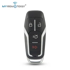 MYREMOTEKEY 스마트 키 케이스 3/4 버튼 포드 엣지 익스페디션 익스플로러 F 시리즈 퓨전 머스탱용, 01 4 Buttons