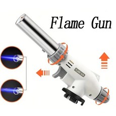 토치건 업소용 고화력 조절식 화염건 토치 부탄가스 1300 ° 바베큐 용접 전자 제품 수리 및 실외 난방을 위한 C 버너 업그레이드, 2)1pcs