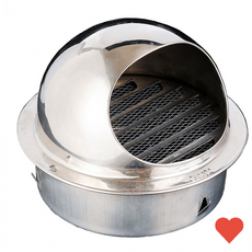 소형 스텐 후드캡 환기구 배기구 배관 스텐 원형 후드캡 50mm 80mm 공기순환 실내환기TL