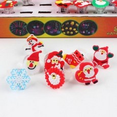 LED 크리스마스 선물 어린이 젤리반지 조카 유치원 초등학생 50개세트 (Araium), LED 크리스마스 선물 어린이 젤리반지 조카 유치원 초