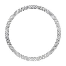 더조은셀러 갤럭시 워치 호환 다이아 메탈 베젤링 커버, 실버