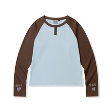 브랜드정품 코드그라피 CGP (우먼) 레글런 헨리넥 롱슬리브_스카이블루 337405