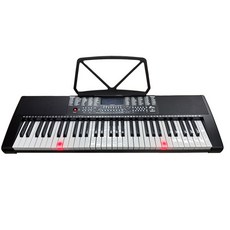 台灣Jazzy Jz-611 便攜式61鍵厚琴鍵電子琴, 黑色, 1個, Jazzy Jz-611