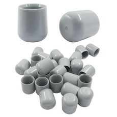 Hordion 접이식 의자 다리 캡 36개 2.2cm(7/8인치) 플라스틱 원형 의자 엔드 캡 미끄럼 방지 가구 발 커버 가구 견목 바닥 보호대 블랙, 36